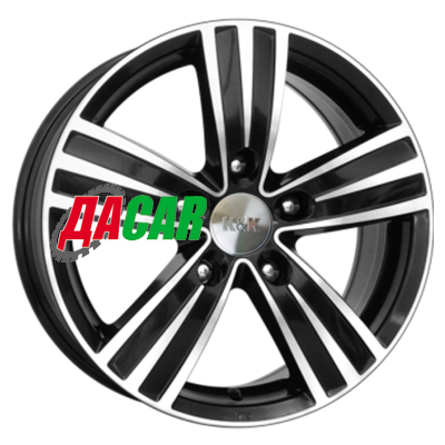 K&K да Винчи 6,5x16/5x100 ET48 D56,1 Алмаз черный