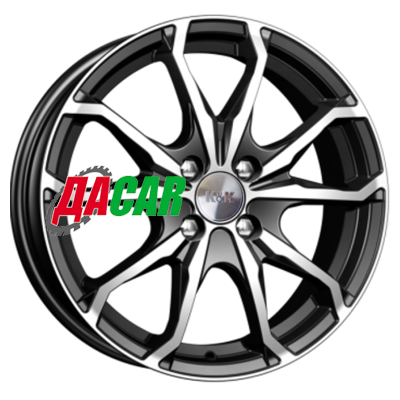 K&K Brent (КС733) 6x16/4x100 ET52 D54,1 Алмаз черный