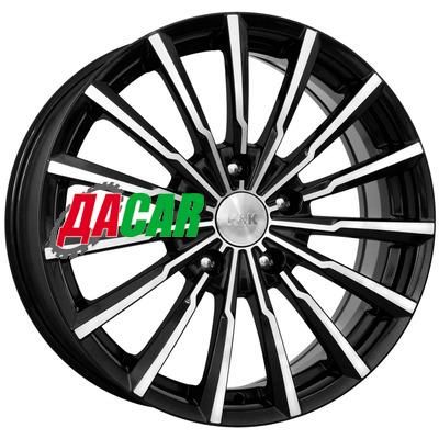 K&K Акцент (КС562) 7x17/5x100 ET48 D56,1 Алмаз черный