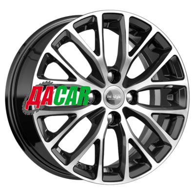 K&K КС782 6x15/4x100 ET48 D54,1 Алмаз черный