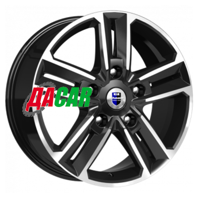 K&K Backfire (КС763) 8x18/5x114,3 ET45 D67,1 Алмаз черный