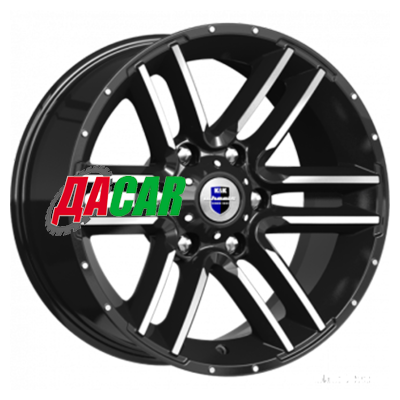 K&K Алгама (КС762) 8x17/6x139,7 ET-20 D106,1 Алмаз черный
