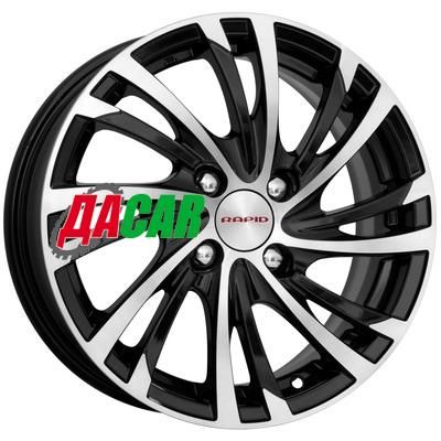 K&K Мейола (КС643) 6x15/4x100 ET37 D60,1 Алмаз черный