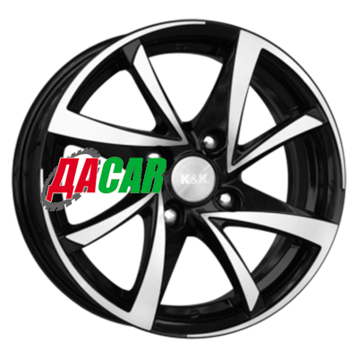 K&K Игуана (КС546) 6,5x15/4x100 ET50 D60,1 Алмаз черный