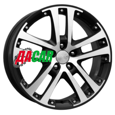 K&K Центурион (КС423) 7x17/5x100 ET48 D56,1 Алмаз черный КС423