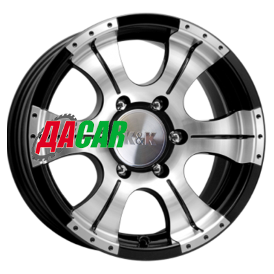 K&K Байконур (КС465) 8x16/6x139,7 ET0 D110,1 Алмаз черный