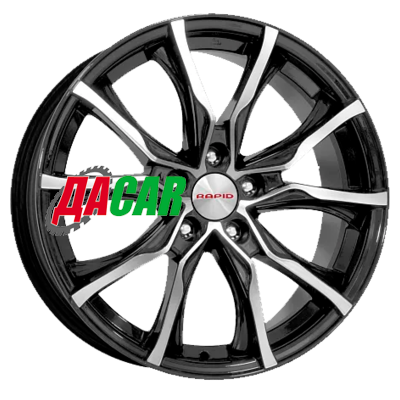 K&K Твист (КС697М) 7,5x17/5x110 ET39 D65,1 Алмаз черный