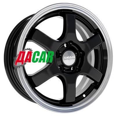 Скад Киото 6x15/5x100 ET38 D57,1 Антрацит-алмаз (АРС 014 black)