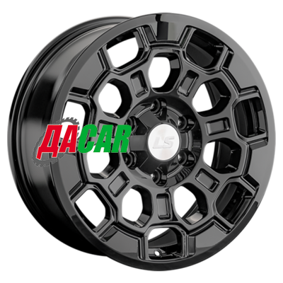 LS 1364 8x18/6x139,7 ET36 D100,1 BK (конус, Колпак+лого)