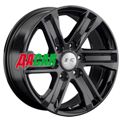 LS 1359 8x17/6x139,7 ET36 D100,1 BK (конус, Колпак+лого)