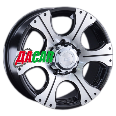 LS 867 8x17/5x150 ET55 D110,1 BKF (конус, Колпак+лого)