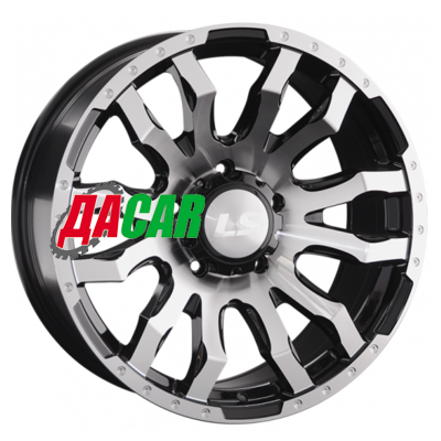 LS 1294 9x20/6x139,7 ET20 D100,1 BKF (конус, Колпак+лого)