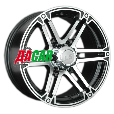LS 473 8x17/6x139,7 ET25 D106,1 BKF (конус, Колпак+лого)