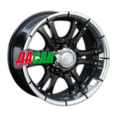 LS 161 8x16/6x139,7 ET10 D107,1 BKL (конус, Колпак+лого)