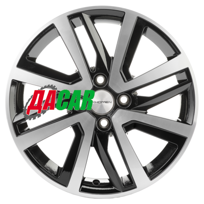 Khomen Wheels KHW1609 (Xray) 6x16/4x100 ET41 D60,1 Black-FP