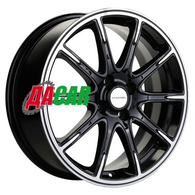 Khomen Wheels KHW1707 (KIA Rio I/II Solaris I/II) 6,5x17/4x100 ET44 D54,1 Black-FP