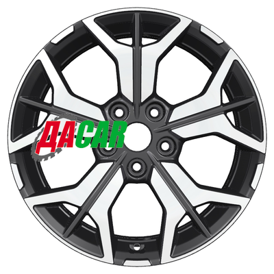 Khomen Wheels KHW1715 (Teana/X-trail) 7x17/5x114,3 ET45 D66,1 Black-FP