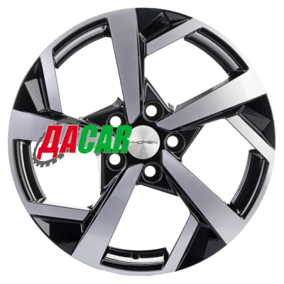 Khomen Wheels KHW1712 (Octavia) 7x17/5x112 ET49 D57,1 Black-FP