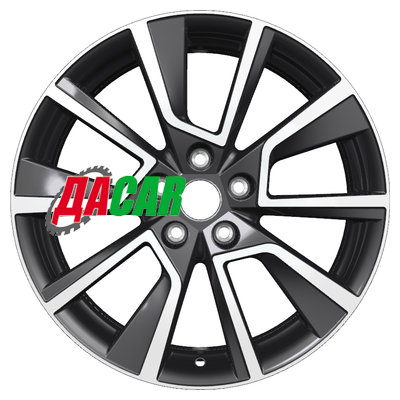 Khomen Wheels KHW1802 (Kaleos) 7x18/5x114,3 ET35 D66,1 Black-FP