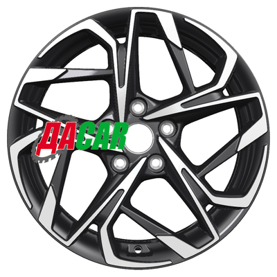 Khomen Wheels KHW1716 (i40) 7x17/5x114,3 ET45 D67,1 Black-FP