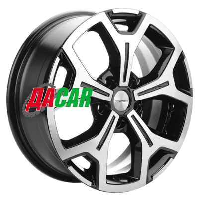Khomen Wheels KHW1710 (Chery tigo 7pro) 6,5x17/5x108 ET33 D60,1 Black-FP