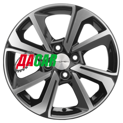 Khomen Wheels KHW1501 (Logan) 6x15/4x100 ET40 D60,1 Black-FP
