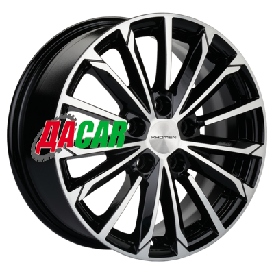 Khomen Wheels KHW1611 (Focus) 6,5x16/5x108 ET50 D63,3 Black-FP