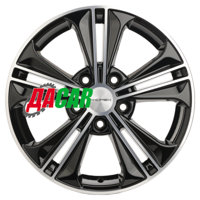Khomen Wheels KHW1603 (Creta/Seltos) 6x16/5x114,3 ET43 D67,1 Black-FP