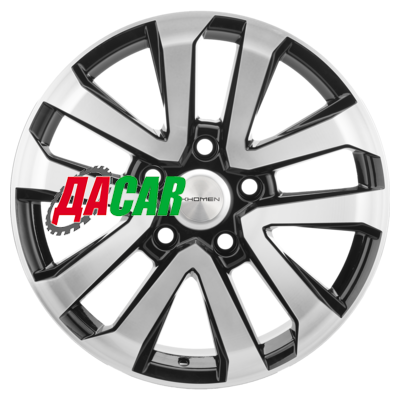 Khomen Wheels KHW2003 (LX570/LC100/LC200) 8,5x20/5x150 ET45 D110,1 Black-FP