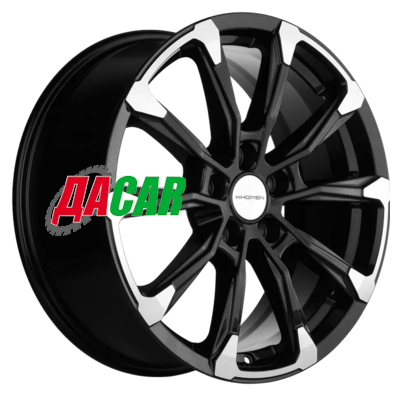 Khomen Wheels KHW1808 (Murano) 7,5x18/5x114,3 ET50 D66,1 Black-FP