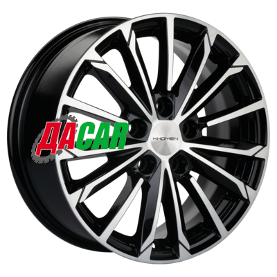 Khomen Wheels KHW1611 (Octavia A7) 6,5x16/5x112 ET46 D57,1 Black-FP