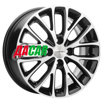 Khomen Wheels KHW1506 (Lada Granta) 6x15/4x98 ET36 D58,6 Black-FP