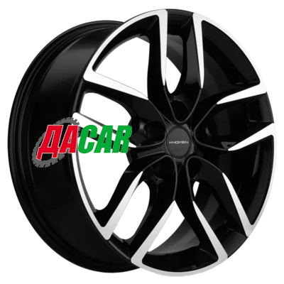 Khomen Wheels KHW1708 (Kodiaq/Tiguan) 6,5x17/5x112 ET38 D57,1 Black-FP