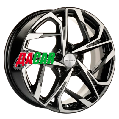 Khomen Wheels KHW1716 (Jac/Москвич 3) 7x17/5x108 ET40 D54,1 Black-FP