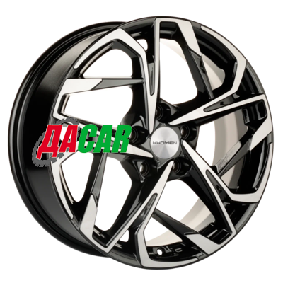 Khomen Wheels KHW1716 (Kuga/Focus) 7x17/5x108 ET50 D63,3 Black-FP
