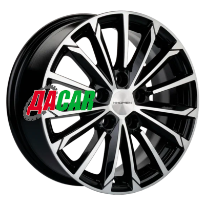 Khomen Wheels KHW1611 (Chery Tiggo 3/Tiggo 3 Pro) 6,5x16/5x108 ET45 D60,1 Black-FP