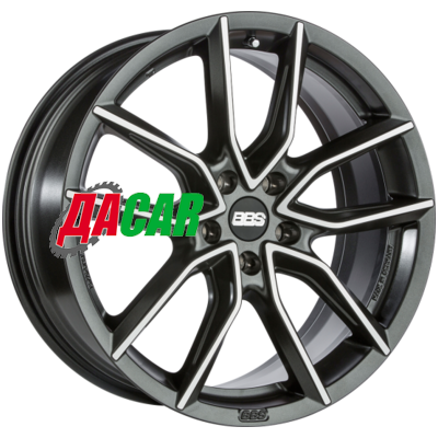BBS XA 8,5x18/5x112 ET35 D82 Black + Diamond Cut