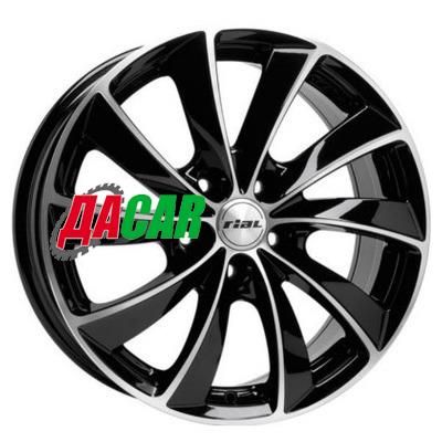 Rial Lugano 7,5x17/5x112 ET36 D70,1 Diamant black front polished