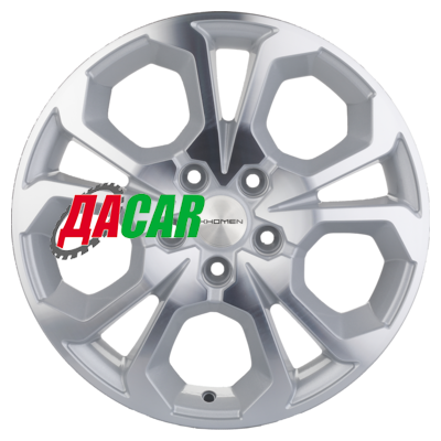 Khomen Wheels KHW1711 (Arkana/Kaptur) 6,5x17/5x114,3 ET50 D66,1 F-Silver-FP