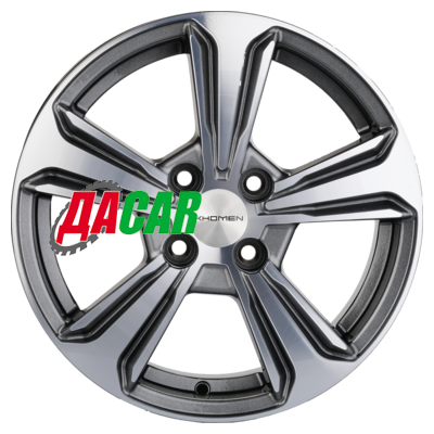 Khomen Wheels KHW1502 (Vesta/Almera) 6x15/4x100 ET50 D60,1 G-Silver-FP