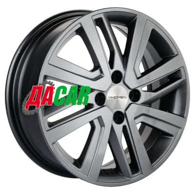 Khomen Wheels KHW1609 (Rio I/Solaris I) 6x16/4x100 ET48 D54,1 G-Silver