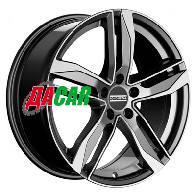 Fondmetal Hexis 8x18/5x108 ET45 D63,34 Gloss Black Machined
