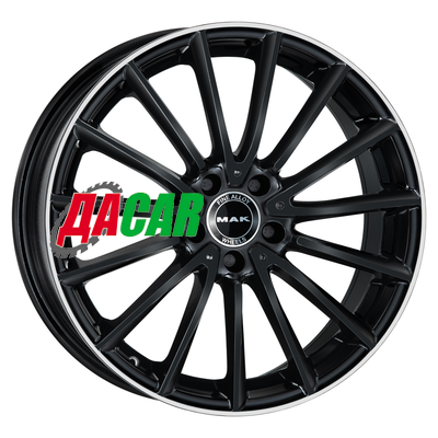 MAK Komet 8x19/5x112 ET43 D66,6 Gloss Black Mirror Ring