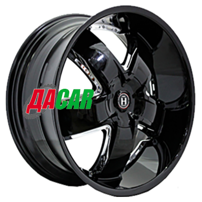 Harp Y-18 9,5x20/6x139,7 ET15 D108,1 Gloss black with chrome accents