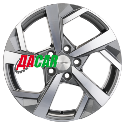Khomen Wheels KHW1712 (Karoq) 7x17/5x112 ET43 D57,1 Gray-FP