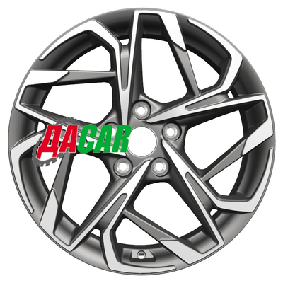 Khomen Wheels KHW1716 (Kodiaq/Tiguan) 7x17/5x112 ET40 D57,1 Gray-FP