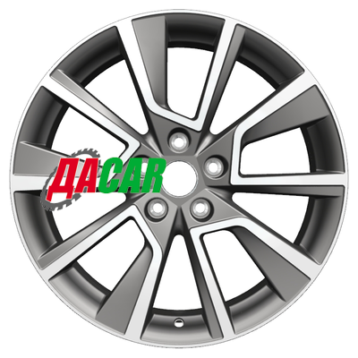 Khomen Wheels KHW1802 (Karoq) 7x18/5x112 ET45 D57,1 Gray-FP