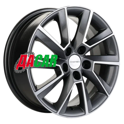 Khomen Wheels KHW1507 (Rapid/Fabia) 6x15/5x100 ET38 D57,1 Gray-FP