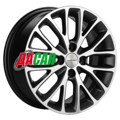 Khomen Wheels KHW1506 (Lada Granta) 6x15/4x98 ET36 D58,6 Gray-FP