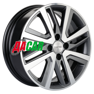 Khomen Wheels KHW1609 (Rio II/Solaris II) 6x16/4x100 ET46 D54,1 Gray-FP